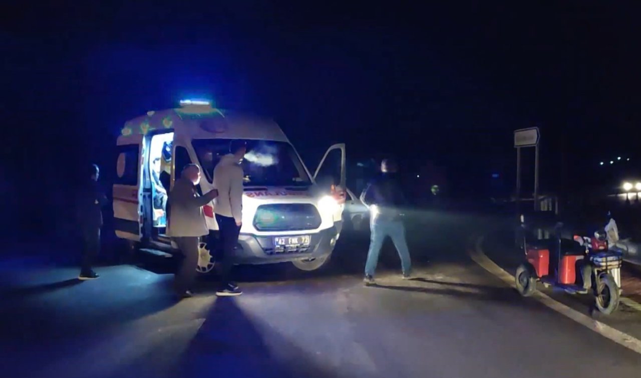 Konya’da otomobil ile motosiklet çarpıştı! 2 kişi yaralandı
