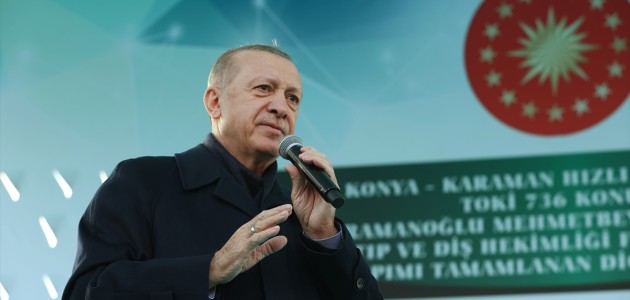 Cumhurbaşkanı Recep Tayyip Erdoğan Karaman’da