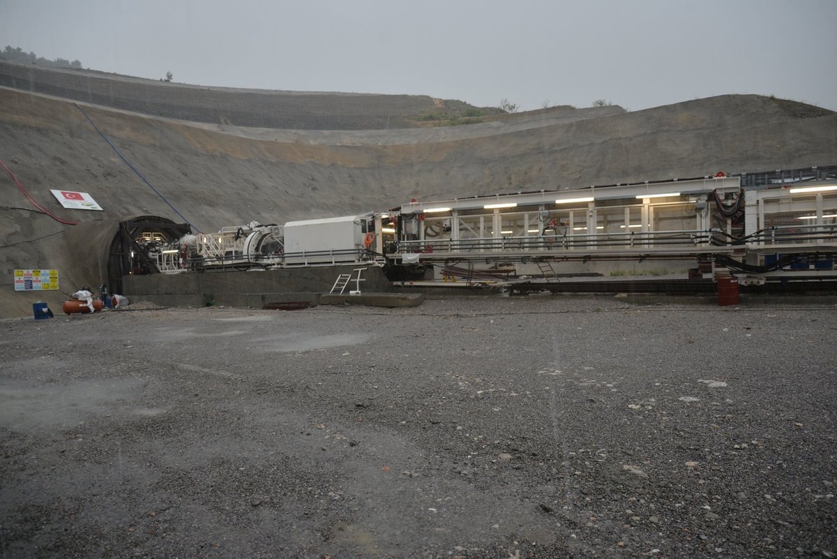 Hadimi tünelinde çalışmalar sürüyor