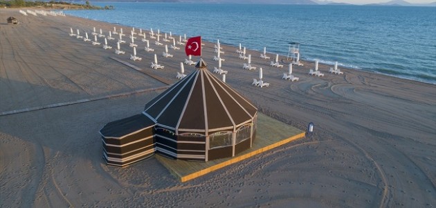  Beyşehir Gölü'ndeki Karaburun Plajı hizmete açıldı