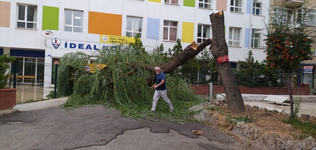 Konya'da Fırtına Hayatı Olumsuz Etkiledi