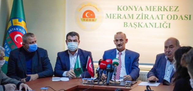 Meram Ziraat Odası Basın Toplantısı Düzenledi