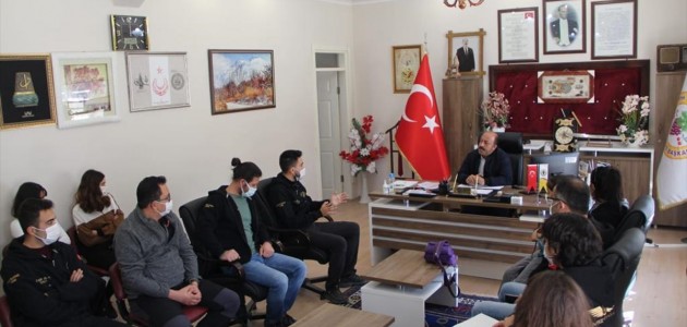 Yamaç Paraşütü Pilotlarından, Başkan Bakkal'a Ziyaret