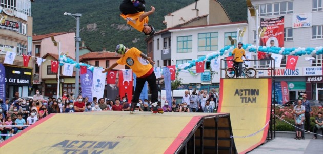 Nasreddin Hoca Şenlikleri'nde Action Team gösterisi Nefes Kesti
