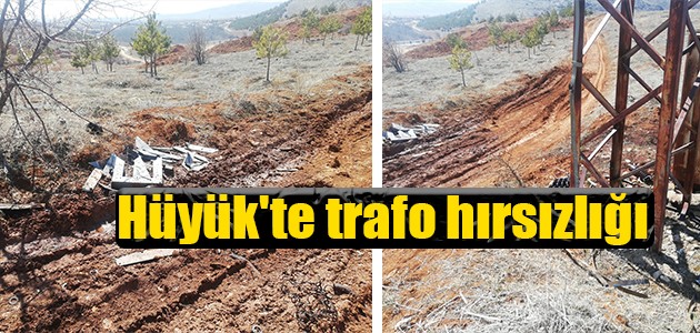Hüyük'te trafo hırsızlığı