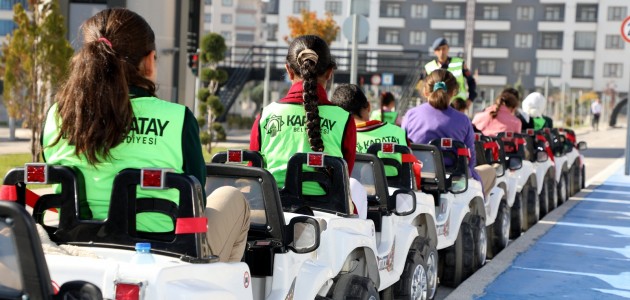  KARATAY TRAFİK EĞİTİM PARKI’NDA  EĞİTİMLER SÜRÜYOR