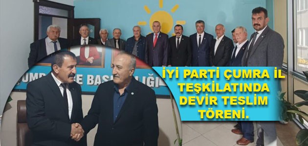 İYİ PARTİ ÇUMRA İL TEŞKİLATINDA DEVİR TESLİM TÖRENİ.