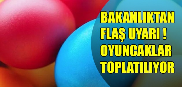   Bakanlıktan flaş uyarı! Oyuncaklar toplatılıyor