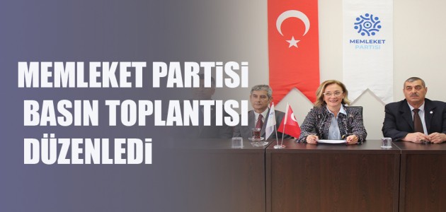 Memleket Partisi BasIn Toplantısı Düzenledi 
