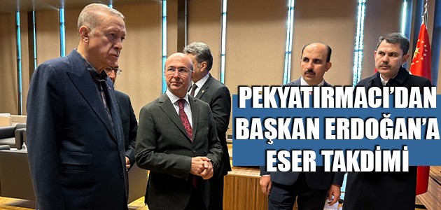 PEKYATIRMACI’DAN BAŞKAN ERDOĞAN’A ESER TAKDİMİ