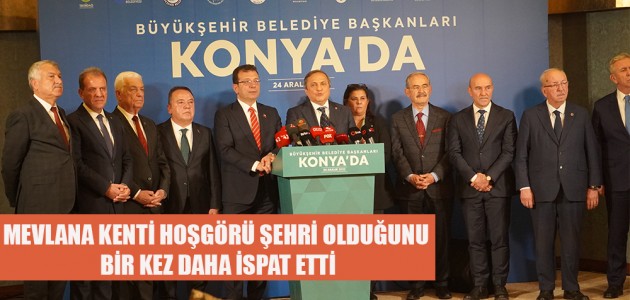 MEVLANA KENTİ HOŞGÖRÜ ŞEHRİ OLDUĞUNU BİR KEZ DAHA İSPAT ETTİ