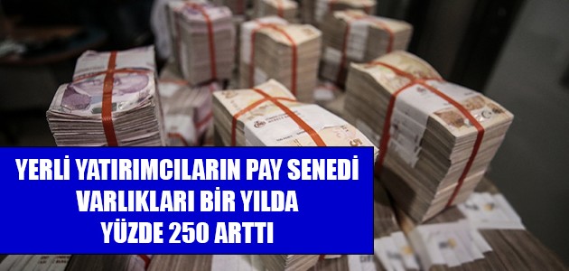 YERLİ YATIRIMCILARIN PAY SENEDİ VARLIKLARI BİR YILDA YÜZDE 250 ARTTI 