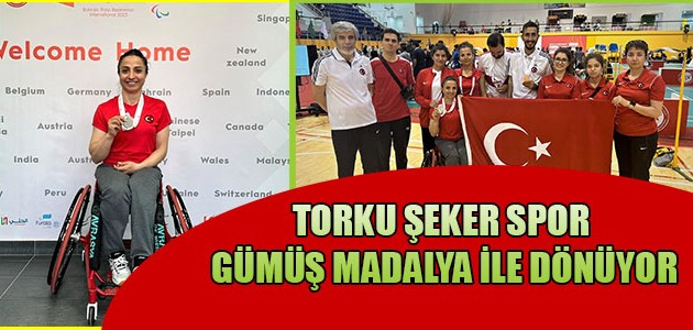 TORKU ŞEKER SPOR GÜMÜŞ MADALYA İLE DÖNÜYOR
