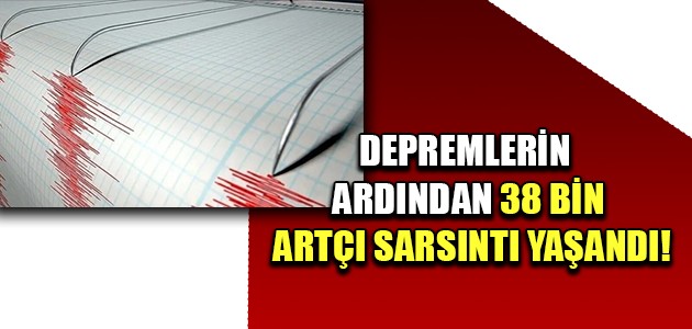 DEPREMLERİN ARDINDAN 38 BİN ARTÇI SARSINTI YAŞANDI!