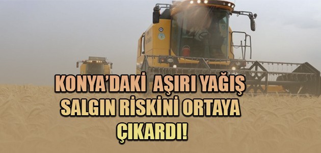 KONYA’DAKİ AŞIRI YAĞIŞ SALGIN RİSKİNİ ORTAYA ÇIKARDI!