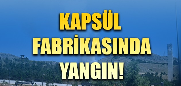 SON DAKİKA! KAPSÜL FABRİKASINDA YANGIN!