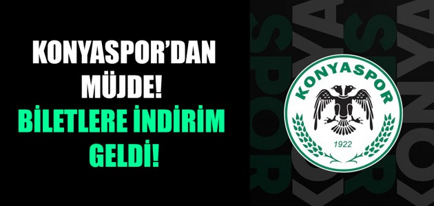 KONYASPOR’DAN MÜJDE! BİLETLERE İNDİRİM GELDİ!