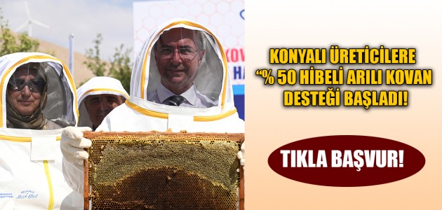 KONYALI ÜRETİCİLERE  % 50 HİBELİ ARILI KOVAN DESTEĞİ BAŞLADI! TIKLA BAŞVUR!