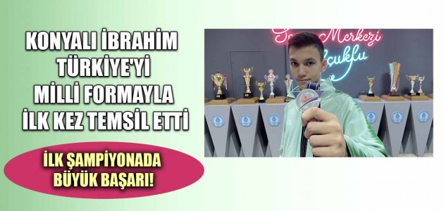 KONYALI İBRAHİM TÜRKİYE'Yİ MİLLİ FORMAYLA İLK KEZ TEMSİL ETTİ