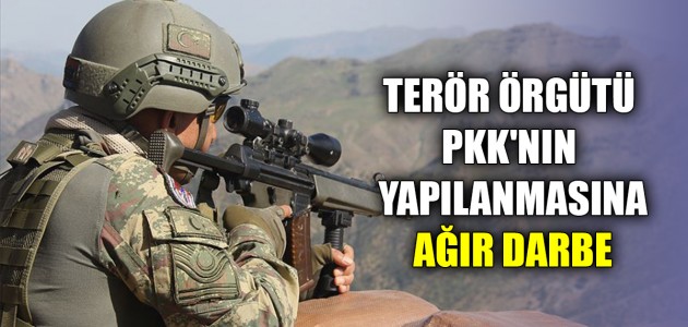 TERÖR ÖRGÜTÜ PKK'NIN YAPILANMASINA AĞIR DARBE