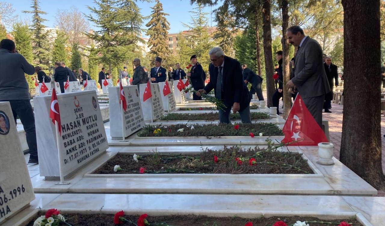 Konya’da 18 Mart Çanakkale Zaferi’nin 109’uncu yıl dönümünde şehitler anıldı