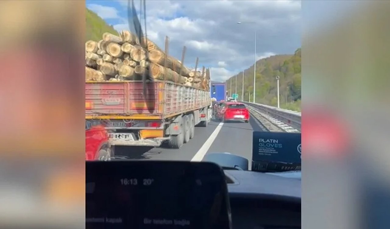 Kazaya giden ambulans, emniyet şeridini kullananlar nedeniyle zorluk yaşadı