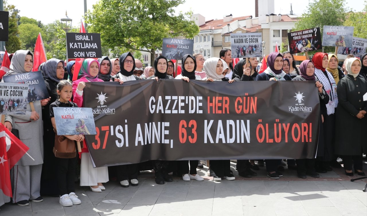 Konya ve Afyonkarahisar’da AK Parti’li kadınlar Filistinli anneler için toplandı