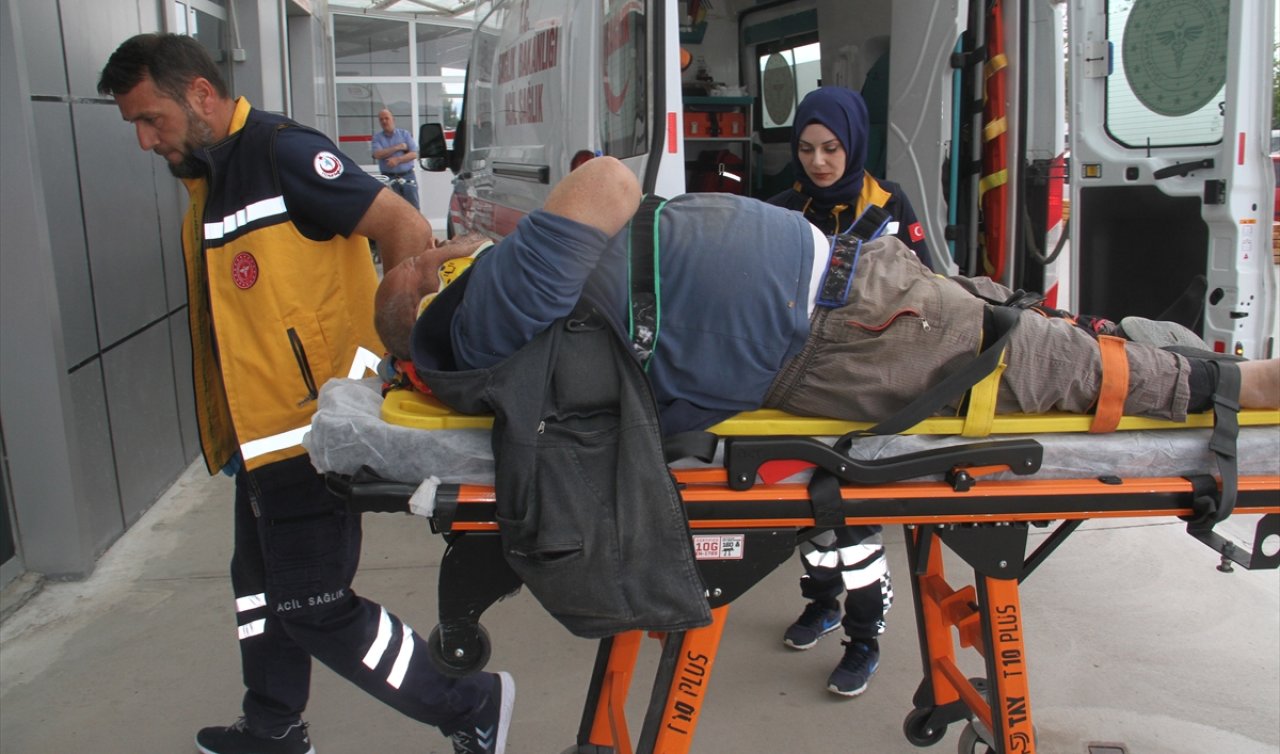 Konya’da yüksekten düşen kişi yaralandı!