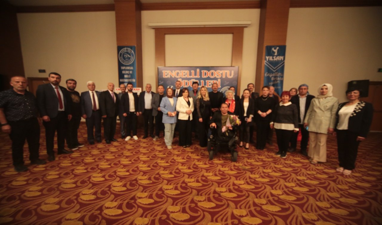 Konya’da engelli dostları ödüllerini aldı