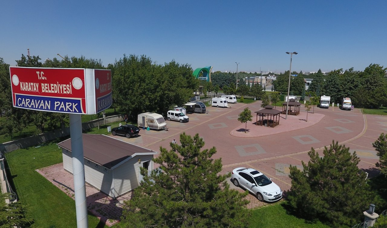  Konya’da bu park karavanlarıyla seyahat edenlerin ilgi odağı oluyor!