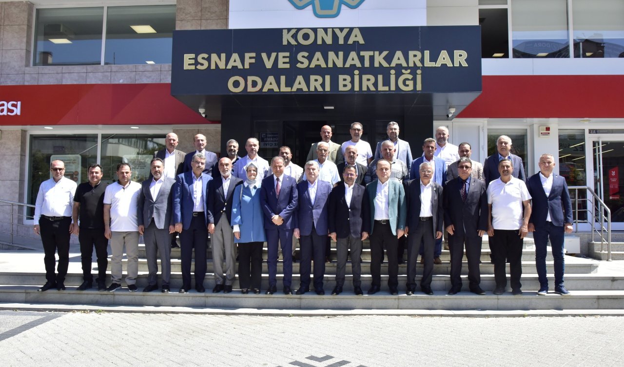 AK Parti Konya Heyeti :’’Konya esnafı Türkiye’ye örnek oluyor’’