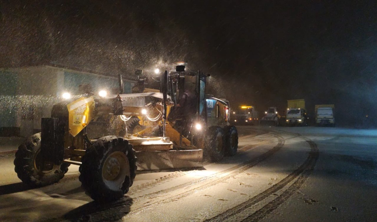Konya’da kar yağışı başladı!