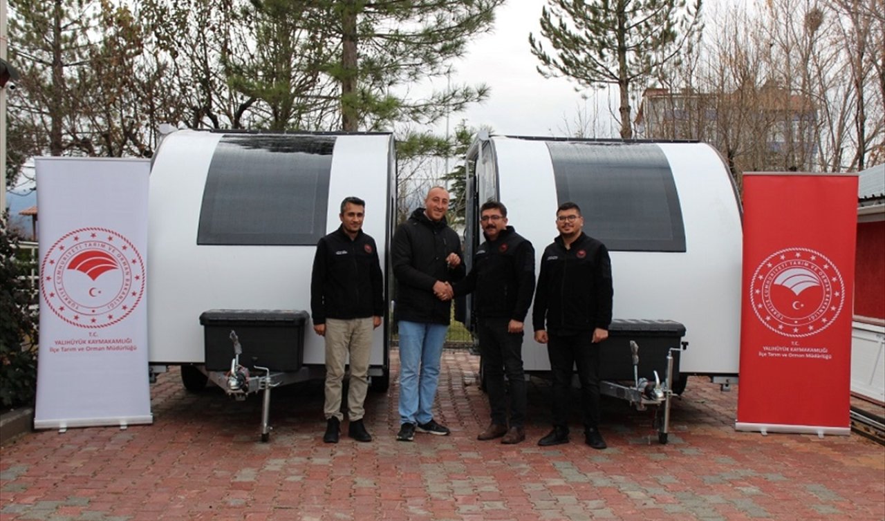 Konya’da  2 çiftçiye hibeli karavan verildi!