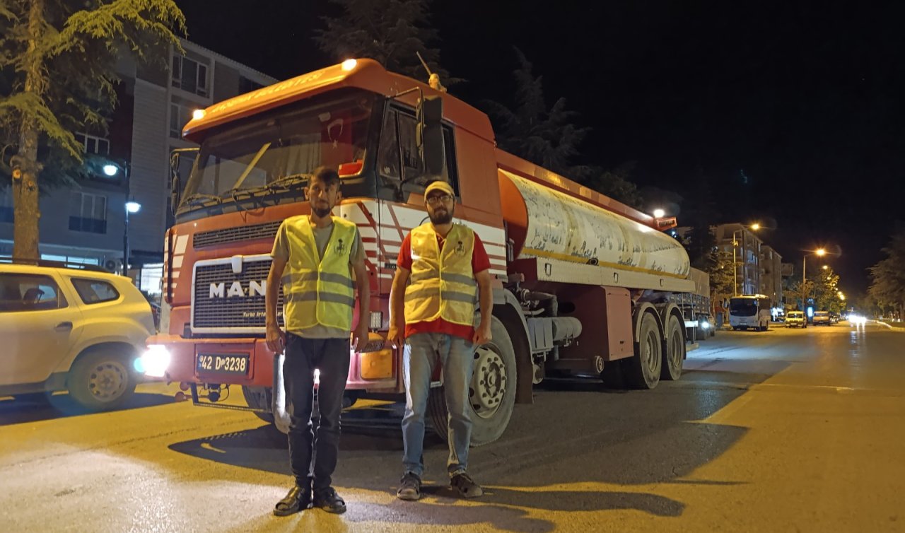 Konya’nın bu ilçesinden Hatay’a yangın desteği