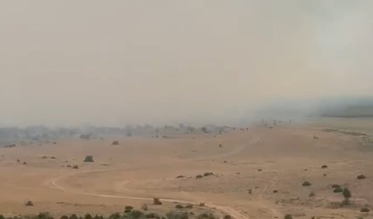 Konya’da Gavur Gölü alev aldı: Yangın kontrolden çıktı