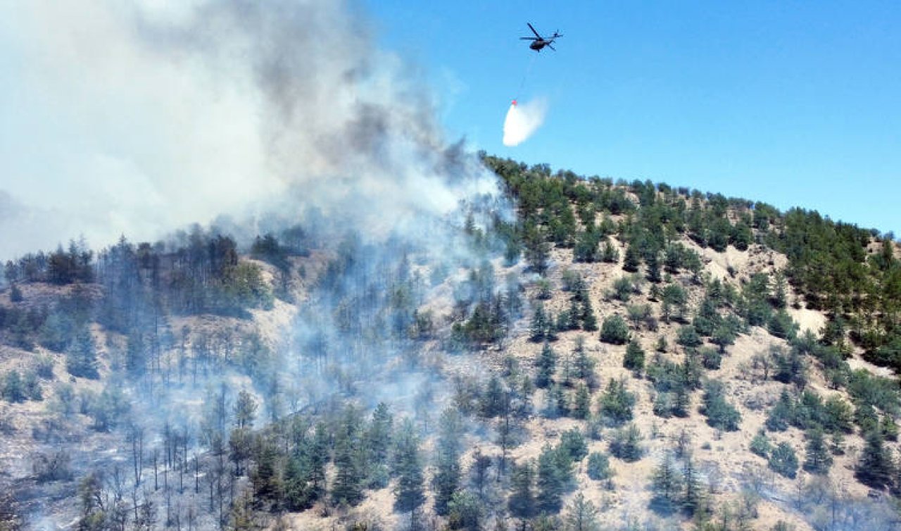 Ankara’daki orman yangını Konya yönüne sıçradı: 6 helikopter ve 4 uçak devrede