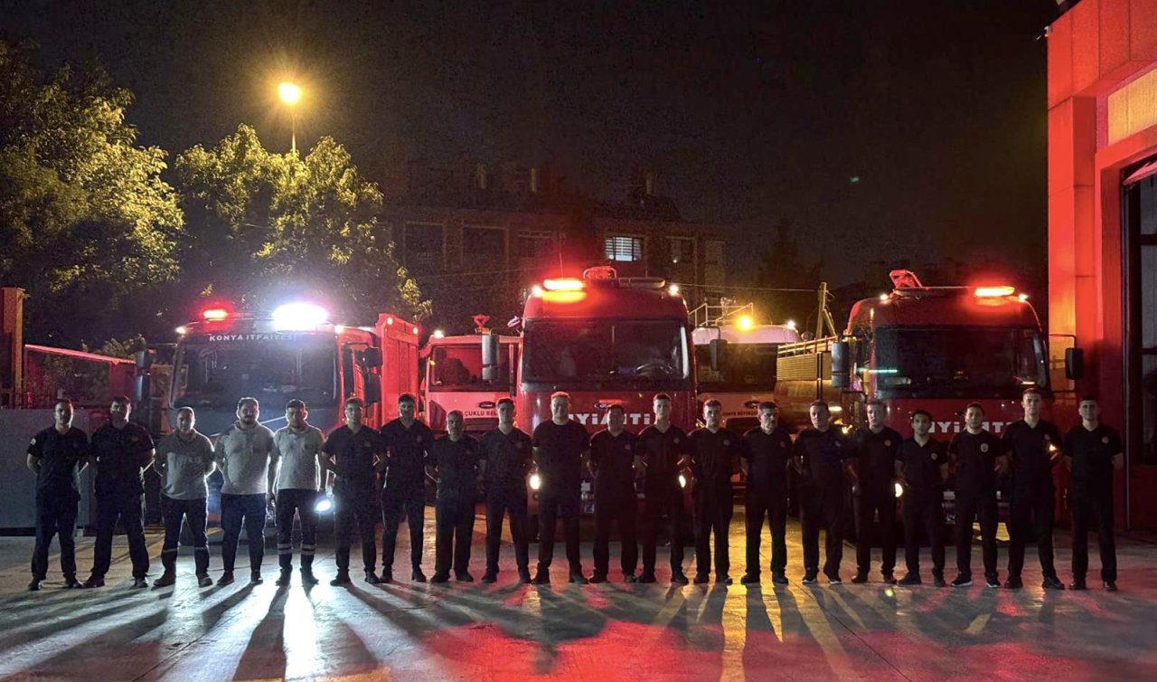  Konya’dan Bursa’daki orman yangınına destek: Büyükşehir itfaiyesi yola çıktı