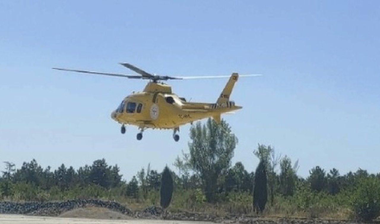 Konya’da hava ambulansı Yaşar bebek için havalandı