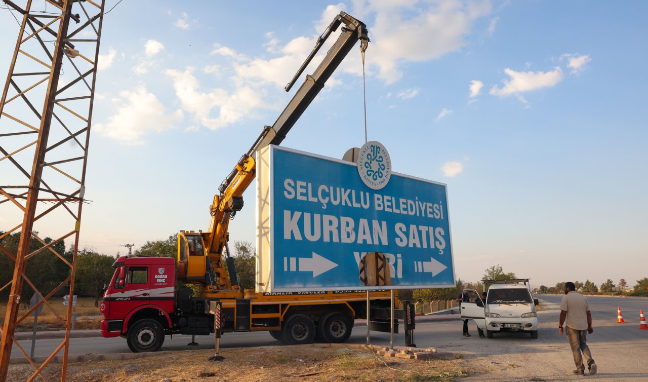   Selçuklu’da yeni düzenleme: Belediye totemleri tek tek sökülüyor