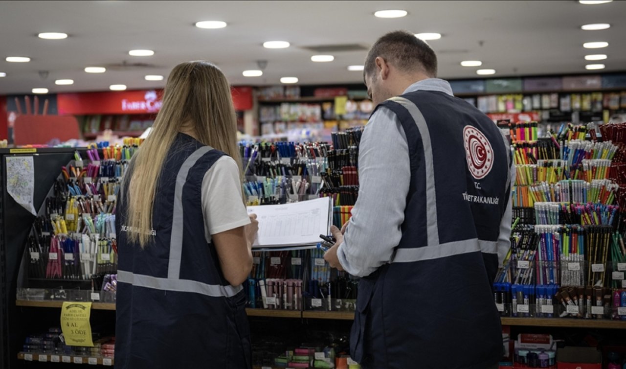 Ticaret Bakanlığı ekipleri yeni eğitim öğretim yılı öncesi kırtasiye ve okul ürünlerini denetledi