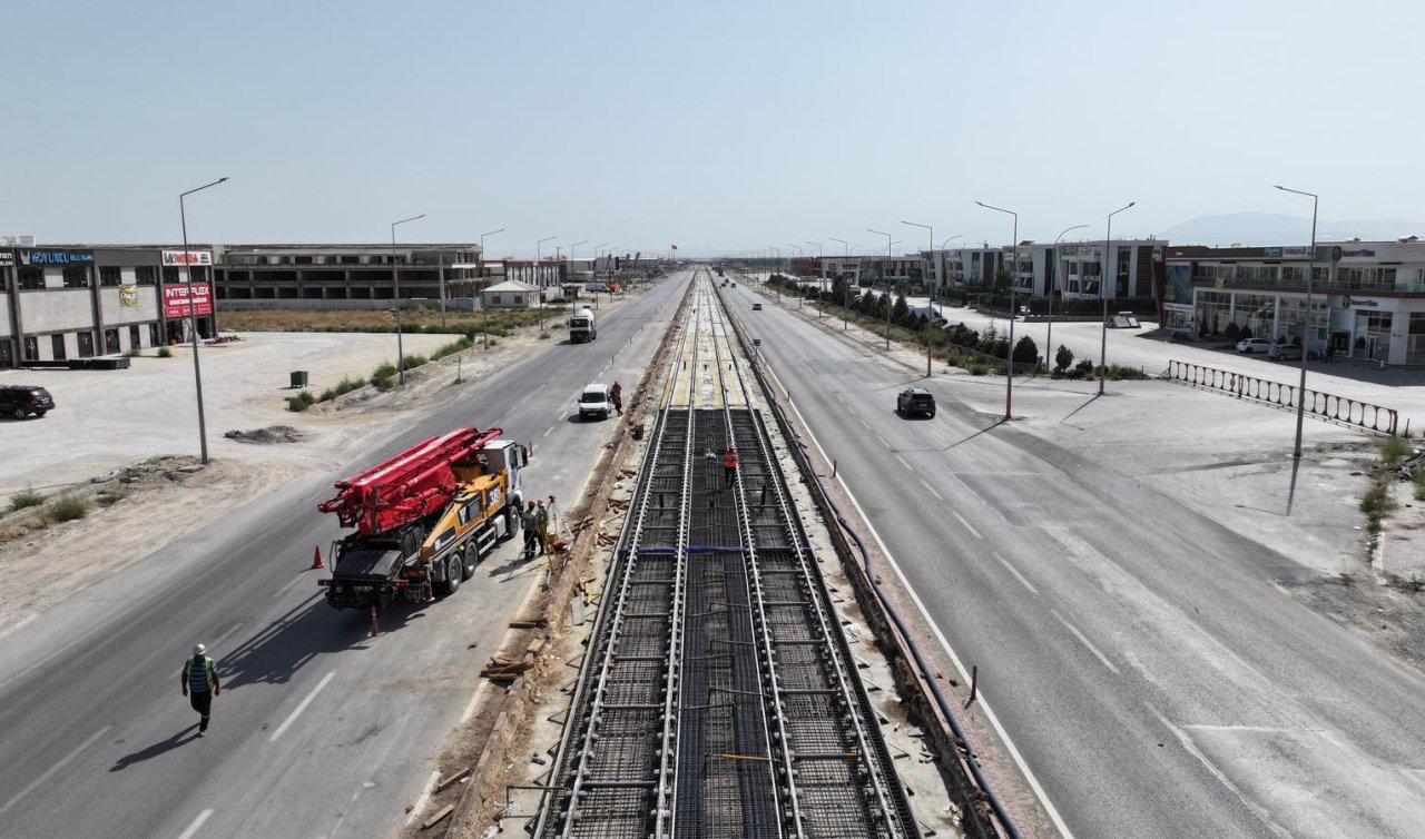Konya’da Toplu Ulaşım Güçleniyor: Yeni Tramvay Hattı İnşaatı Sürüyor