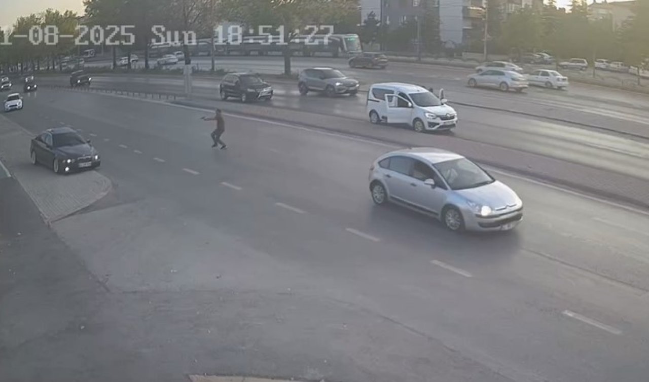 Konya’da drift yapan maganda lastiğine ateş edilerek durduruldu