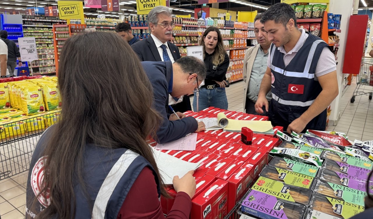 Konya’da marketlerde fiyat ve etiket denetimi yapıldı