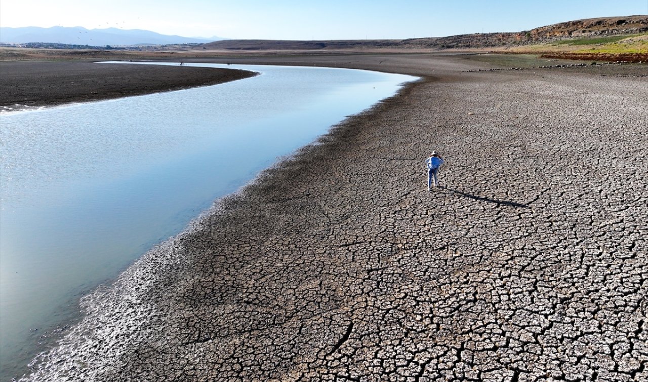 Konya’da kuraklığın etkisiyle su kaynakları dip seviyeleri gördü