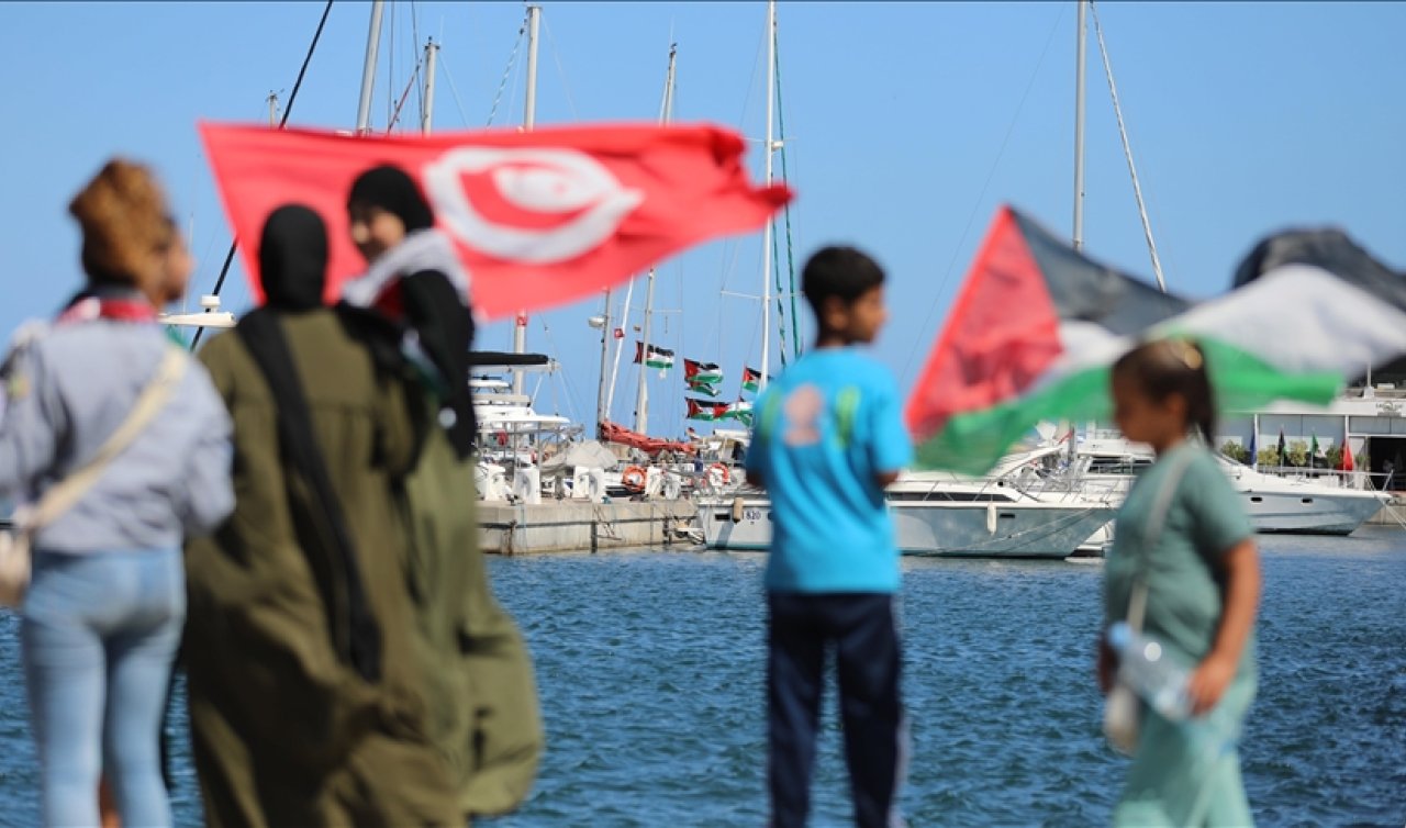 Tunus’tan Küresel Sumud Filosu’na katılacak tekneler Binzert kentinde toplanıyor