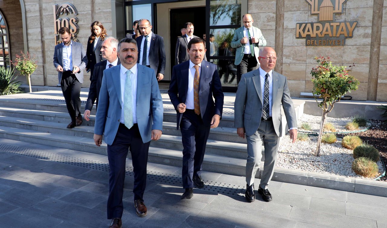 Bursa Heyeti Karatay’da “Tecrübe Paylaşımı” toplantısına katıldı
