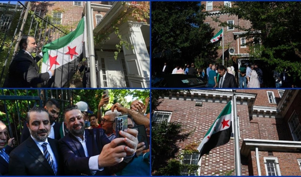 Suriye bayrağı, Washington’da göndere çekildi