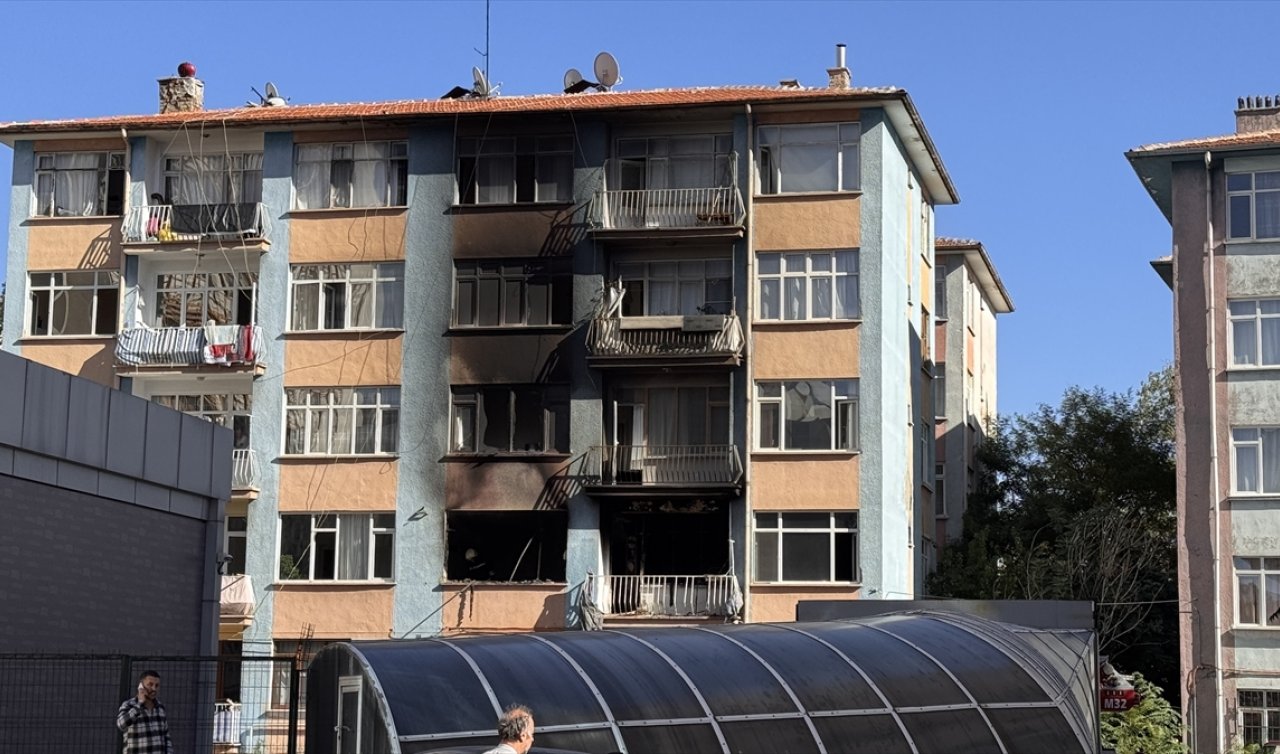 Konya’da 5 katlı apartmanda yangın çıktı! 6 kişi hastanelik oldu 