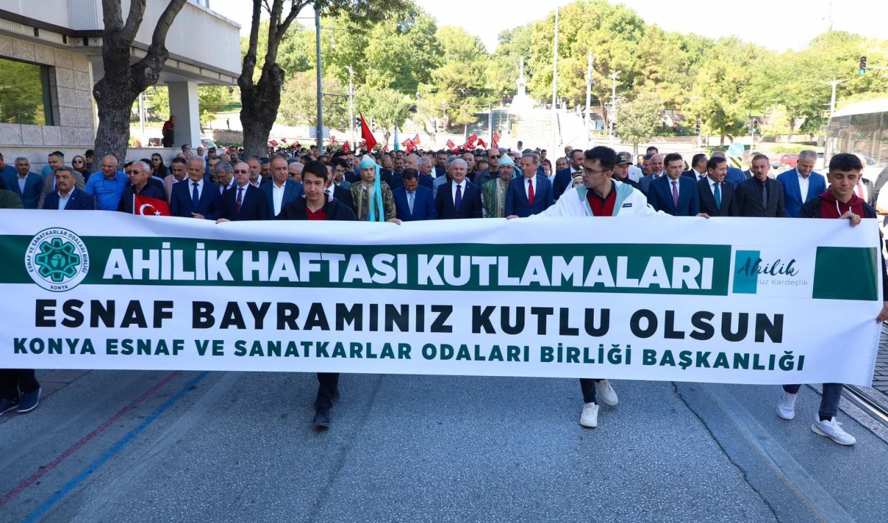  Konya’da Ahilik Haftası “şet kuşanma“ töreniyle kutlandı
