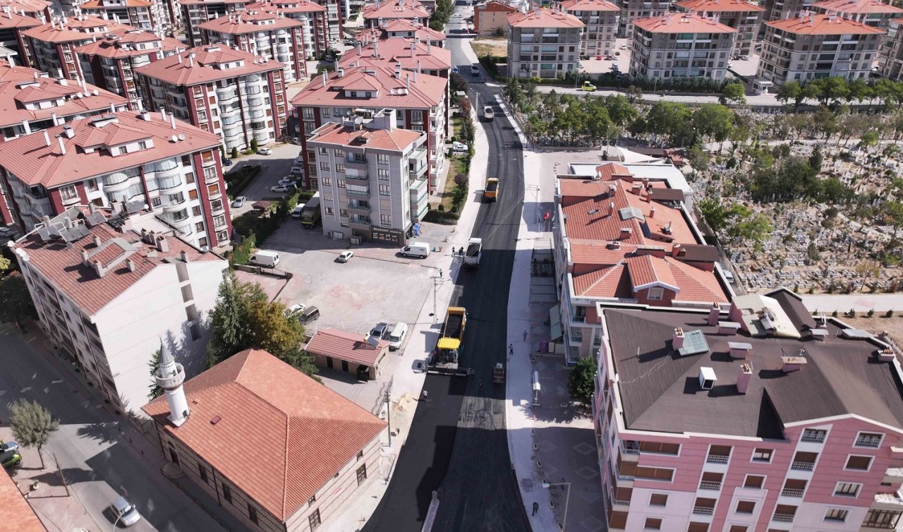 Konya’da yol konforu artıyor: Bu cadde yenilendi